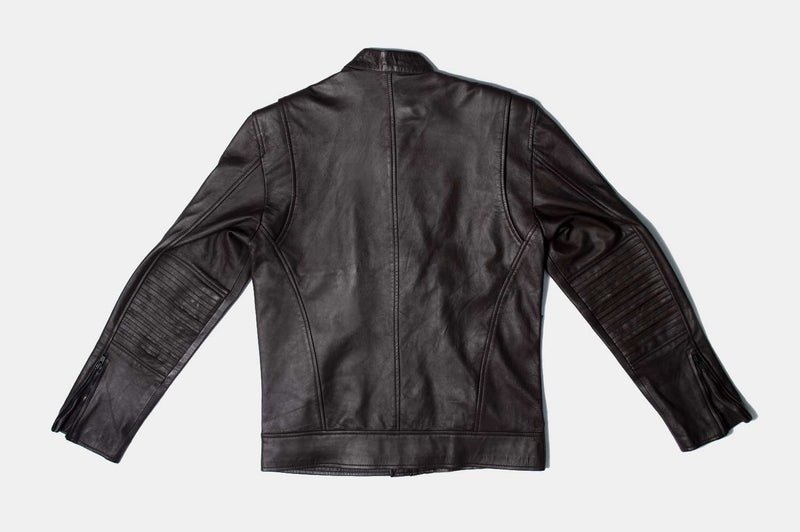 Deosai Brown Biker Leather Jacket