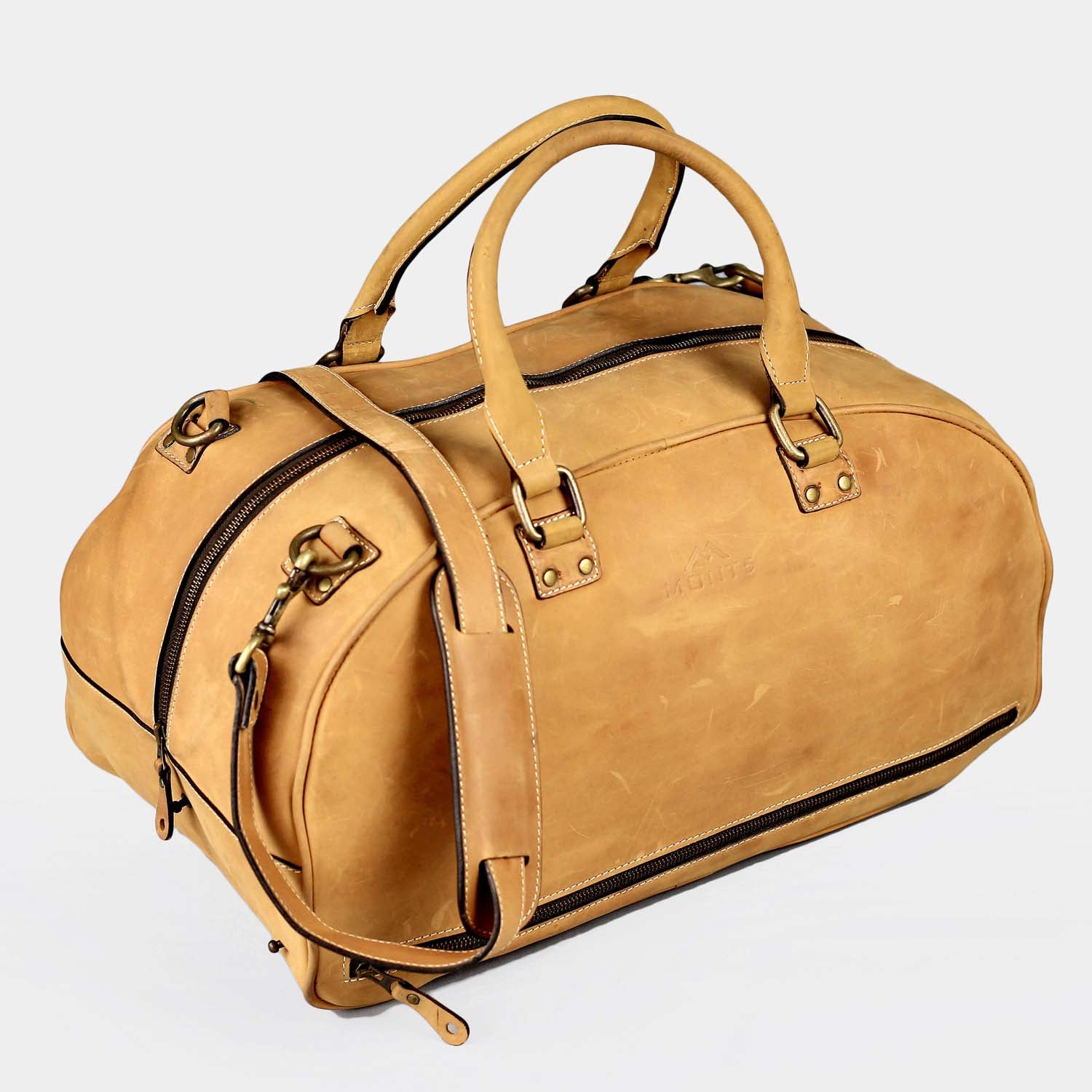 Small Duffle Bag | Carry On Leather Luggage | MONT5